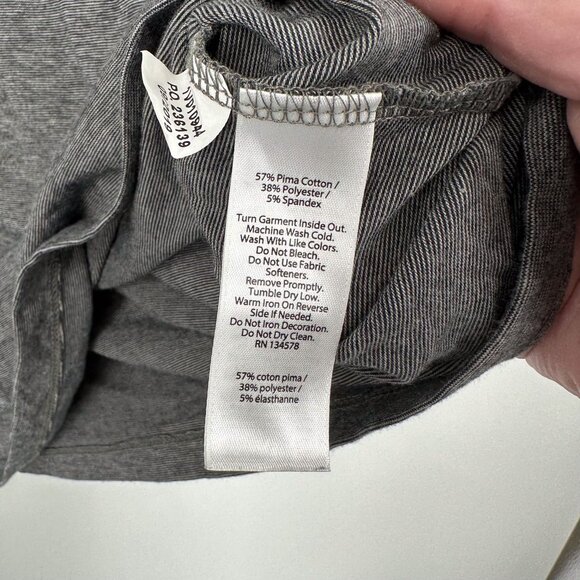 Vineyard Vines Edgartown T-shirt Gray Size Small Hood Stripe - Picture 4 of 6